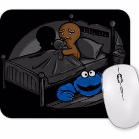 Baskı Dükkanı Cookie Monster Kurabiye Canavarı Öcü Korku Mouse Pad