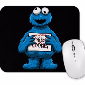 Baskı Dükkanı Cookie Monster Kurabiyeleri Severim Kurabiye Canavarı Mouse Pad