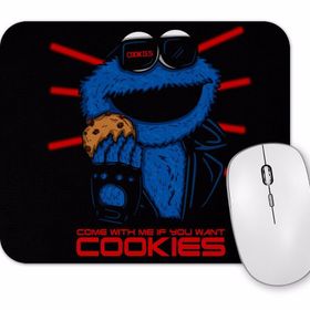 Baskı Dükkanı Cookie Monster the Cookienator Mouse Pad
