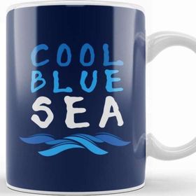 Baskı Dükkanı Cool Blue Sea Slogan Kupa Bardak