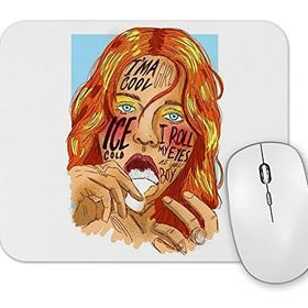 Baskı Dükkanı Cool Girl Mouse Pad