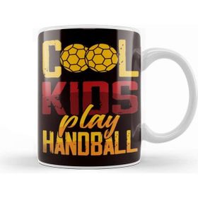 Baskı Dükkanı Cool Kids Play Handball Handballer Ball Sports Team Player Kupa Bardak