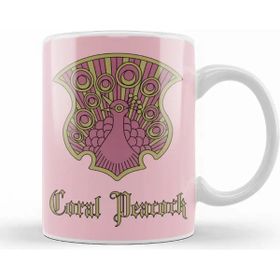 Baskı Dükkanı Coral Peacock Badge Black Clover Kupa Bardak