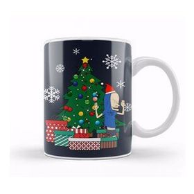 Baskı Dükkanı Cornholio Around The Christmas Tree Kupa Bardak
