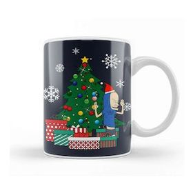 Baskı Dükkanı Cornholio Around The Christmas Tree Kupa Bardak