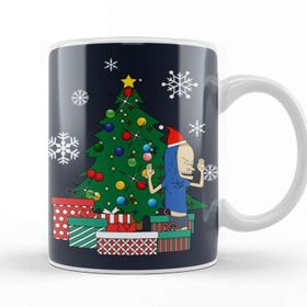 Baskı Dükkanı Cornholio Around The Christmas Tree Kupa Bardak