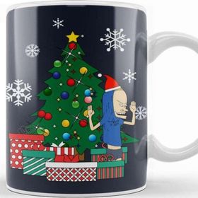 Baskı Dükkanı Cornholio Around The Christmas Tree Kupa Bardak