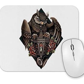 Baskı Dükkanı Coruja Colorida Baykuş Mouse Pad