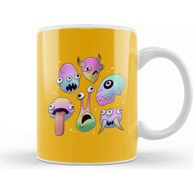 Baskı Dükkanı Cosmic Monsters Kupa Bardak