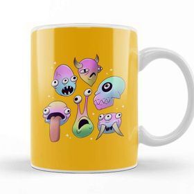 Baskı Dükkanı Cosmic Monsters Kupa Bardak