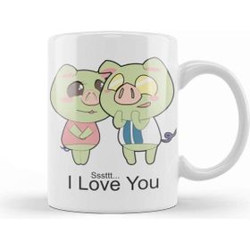 Baskı Dükkanı Couple Love Pig Kupa