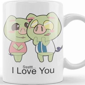 Baskı Dükkanı Couple Love Pig Kupa