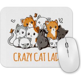 Baskı Dükkanı Crazy Cat Lady Kedi Mouse Pad
