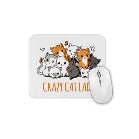 Baskı Dükkanı Crazy Cat Lady Kedi Mouse Pad