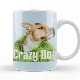 Baskı Dükkanı Crazy Dog Gift Kupa