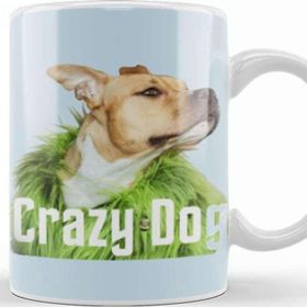 Baskı Dükkanı Crazy Dog Gift Kupa