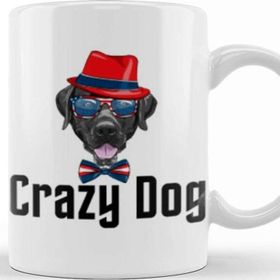 Baskı Dükkanı Crazy Dog Gift Kupa