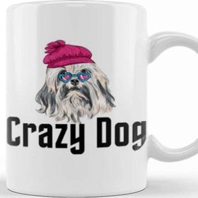 Baskı Dükkanı Crazy Dog Gift Kupa