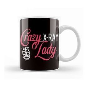 Baskı Dükkanı Crazy Lady Rad Tech Radiologist Radiographer Medicine Kupa