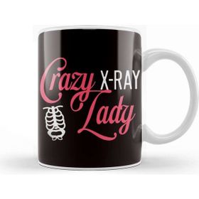 Baskı Dükkanı Crazy Lady Rad Tech Radiologist Radiographer Medicine Kupa