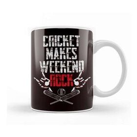 Baskı Dükkanı Cricket Makes Weekend Rock Cricketer Pitch Sports Kupa