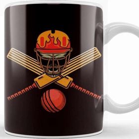 Baskı Dükkanı Cricketer Bat Ball Game Cricket Player Bowler Sports Kupa
