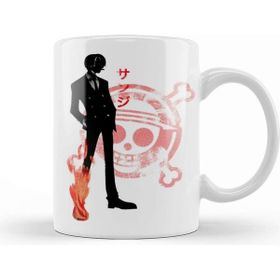 Baskı Dükkanı Crimson Sanji White Kupa