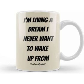 Baskı Dükkanı Cristiano Ronaldo Quotes Art Gift Vintage Retro Style Kupa