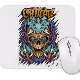 Baskı Dükkanı Criticalz Skull Tribal Mouse Pad
