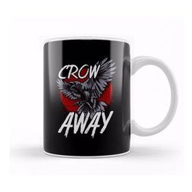 Baskı Dükkanı Crow Away Pun Funny Antisocial Gamer Introvert Kupa