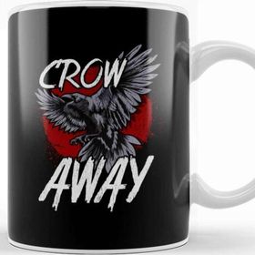 Baskı Dükkanı Crow Away Pun Funny Antisocial Gamer Introvert Kupa