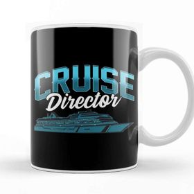 Baskı Dükkanı Cruise Director Awesome Cruising Vacation Boating Kupa