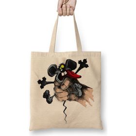 Baskı Dükkanı Crying Mouse Help Bez Çanta