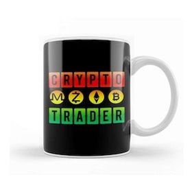 Baskı Dükkanı Crypto Trader Bitcoin Blockchain Distressed 01 Kupa