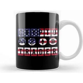 Baskı Dükkanı Crypto Trader Bitcoin Btc Usa Flag Patriotic Kupa