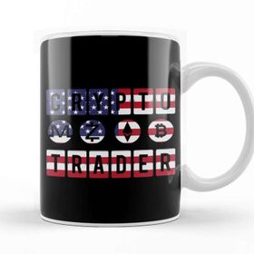 Baskı Dükkanı Crypto Trader Bitcoin Btc Usa Flag Patriotic Kupa