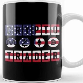 Baskı Dükkanı Crypto Trader Bitcoin Btc Usa Flag Patriotic Kupa