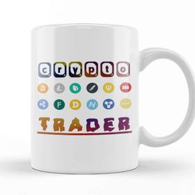 Baskı Dükkanı Crypto Trader Bitcoin Cryptocurrency Blockchain Kupa