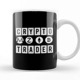 Baskı Dükkanı Crypto Trader Bitcoin Cryptocurrency Blockchain Kupa