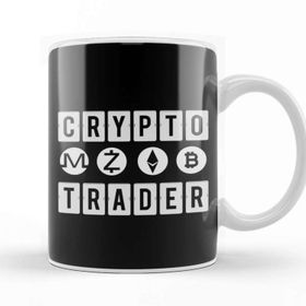 Baskı Dükkanı Crypto Trader Bitcoin Cryptocurrency Blockchain Kupa
