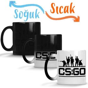 Baskı Dükkanı Cs Go Squad Sihirli Porselen Kupa