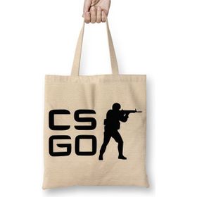 Baskı Dükkanı Csgo Counter Strike Logo Bez Çanta
