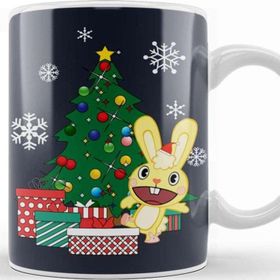 Baskı Dükkanı Cuddles Around The Christmas Tree Happy Tree Friends Kupa Bardak