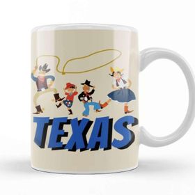 Baskı Dükkanı Culture Texas Love Vintage Retro Kupa Bardak