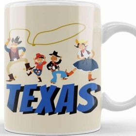 Baskı Dükkanı Culture Texas Love Vintage Retro Kupa Bardak