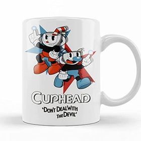 Baskı Dükkanı Cuphead and Mugman Porselen Kupa