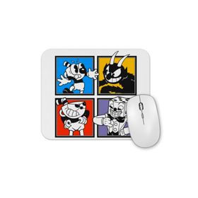 Baskı Dükkanı Cuphead Characters Mouse Pad