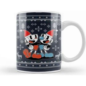 Baskı Dükkanı Cuphead Christmas Knit Kupa Bardak