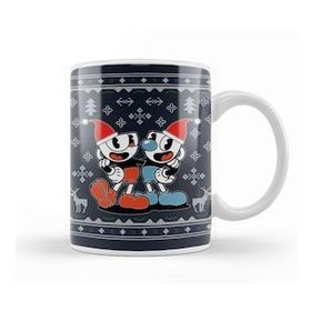 Baskı Dükkanı Cuphead Christmas Knit Kupa Bardak