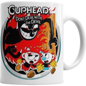 Baskı Dükkanı Cuphead Don't Deal With The Devil Sihirli Porselen Kupa Bardak